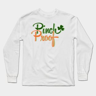 PINCH PROOF (green) Long Sleeve T-Shirt